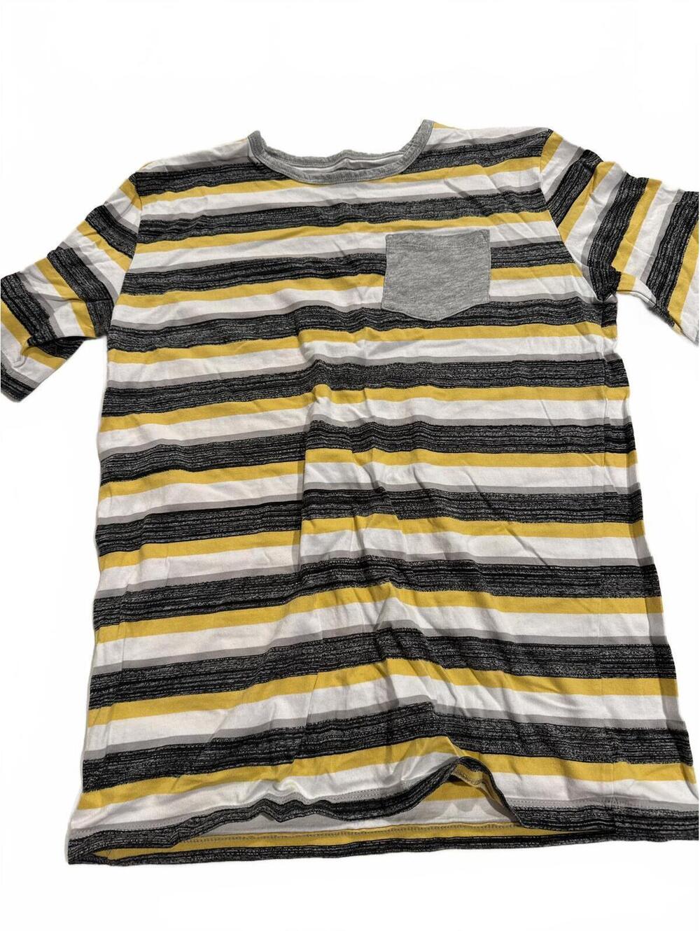 kidpik Boys T-Shirt Kid XXL Striped Pocket